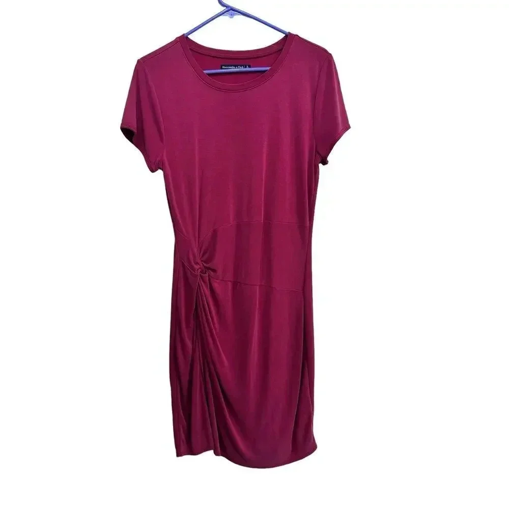 Abercrombie & Fitch Short Sleeve Twist Front T-Shirt Dress Size Large